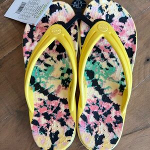 BRANDNEW w/tags Crocs Crocband Tie-dye Mania Flip Flop Women's Sandal SlideSlip